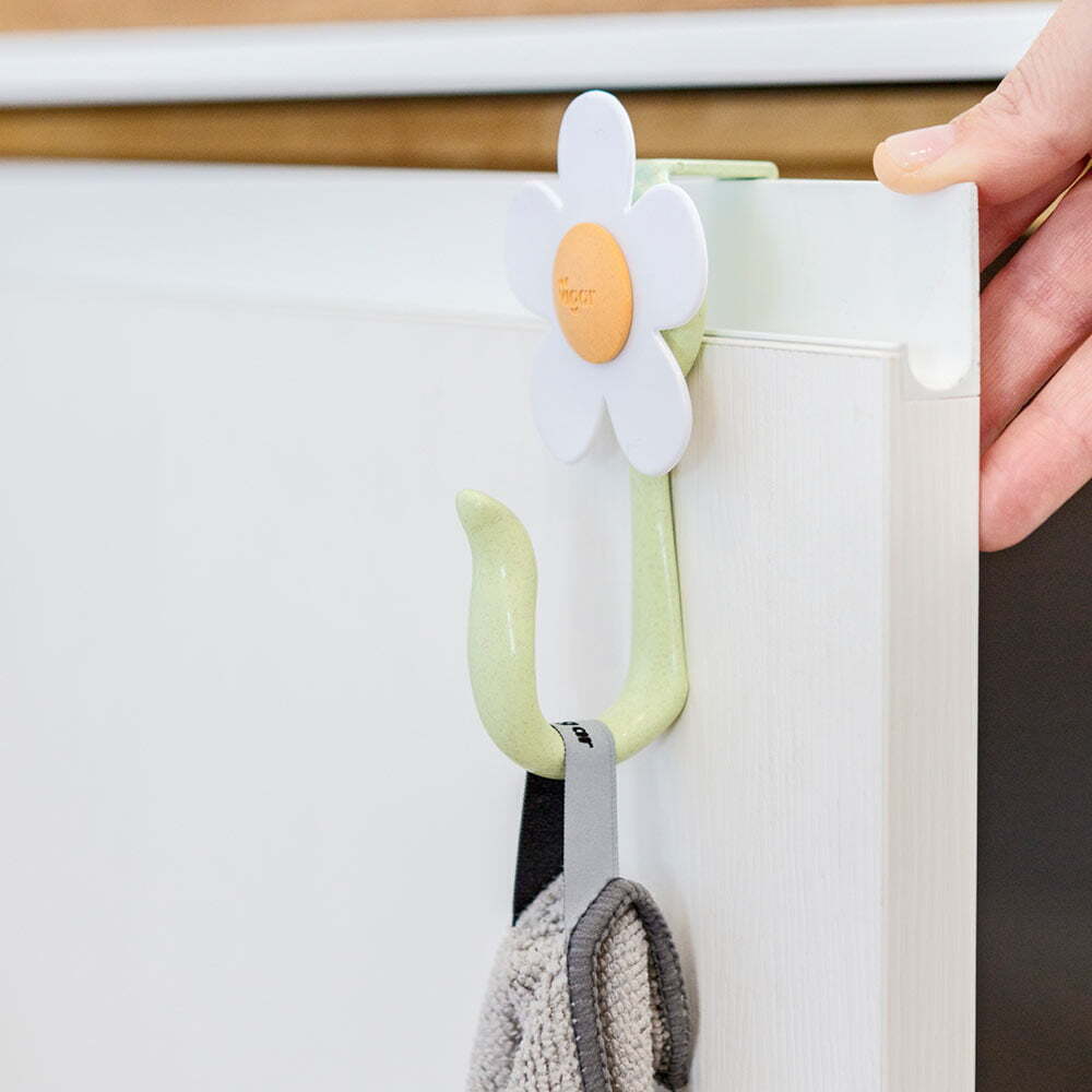 Vigar 13cm Florganic Cabinet/Door Hook Set Kitchen/Bathroom Space Organiser (4 Pieces) — image 5