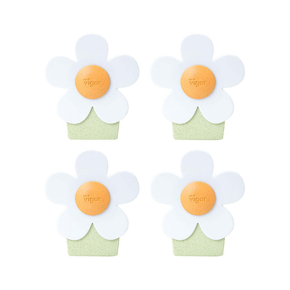Vigar Florganic Fridge Magnet Clip Home Document Kitchen Organiser Holder (4 Pieces) — image 2