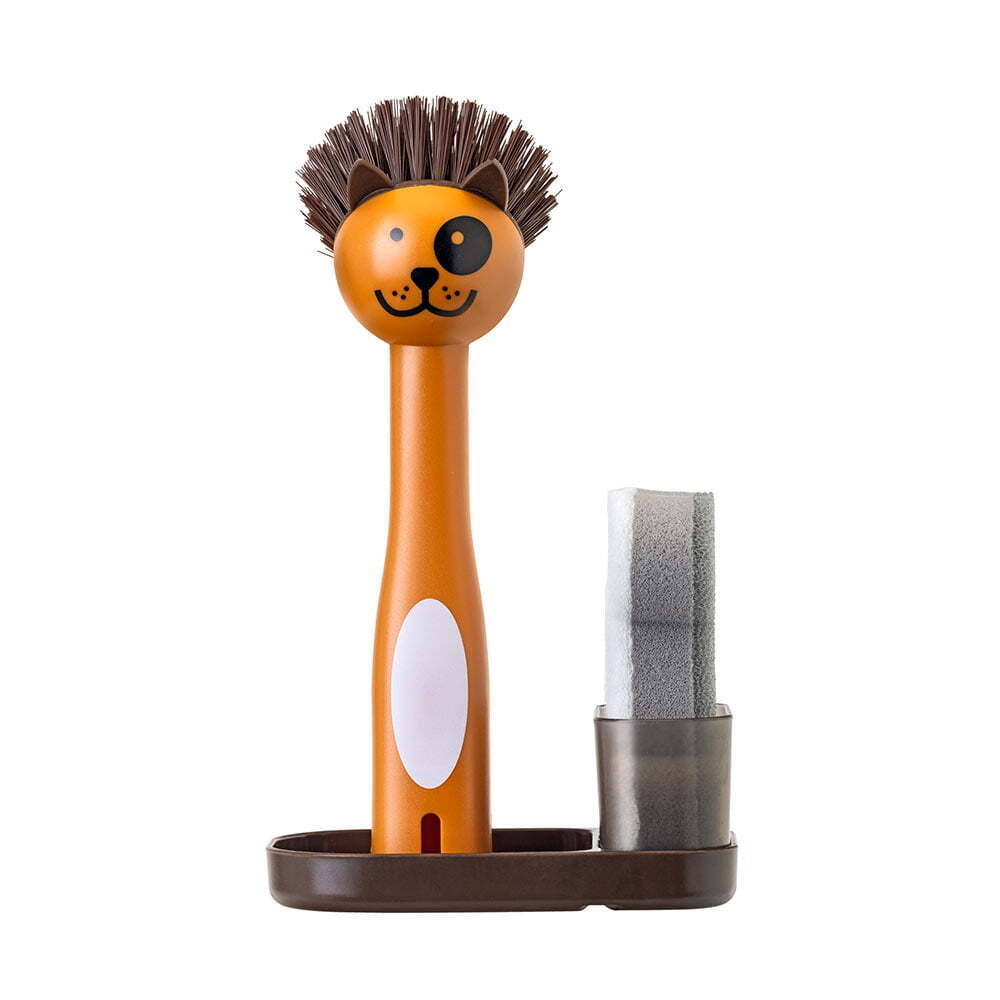 Vigar 3pc Vigar Pets Club Dog Sink Caddy Dish Brush/Scourer w/ Tray Cleaner Set (2 Pack) — image 2