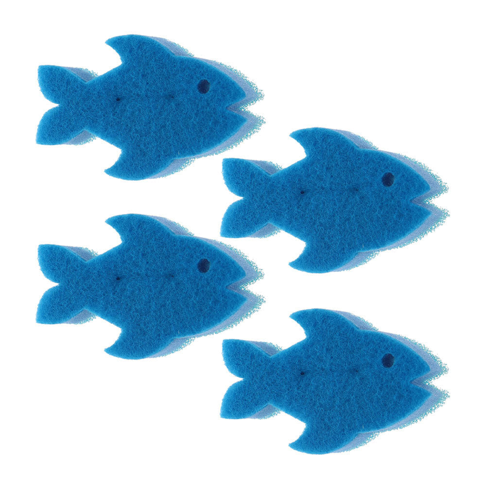 Vigar Pets Club 12cm Fish Scrubber Sponge Cleaning Set Blue For Cat Bowl (12 Pieces) — image 2