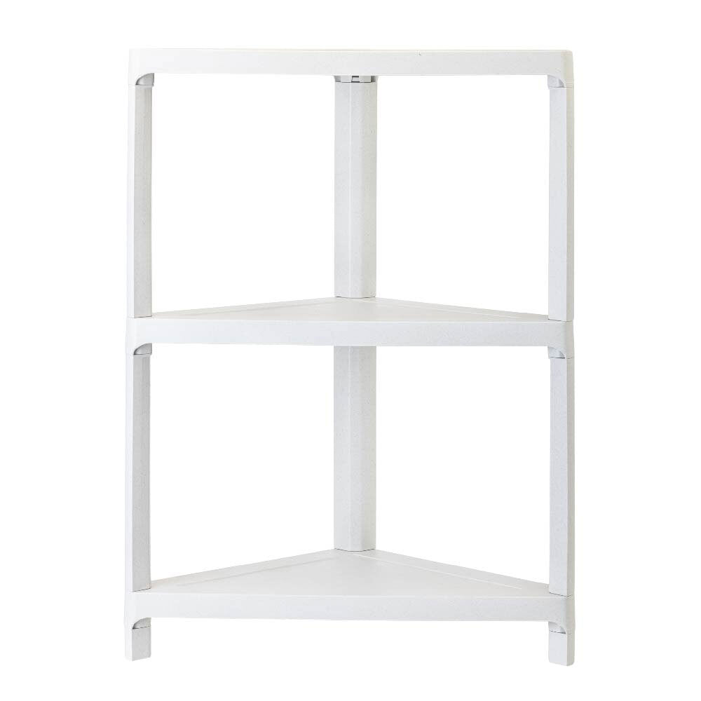 Vigar Klar Home Triangular 3 Tier/Shelves Storage Organisation Unit Grey — image 2