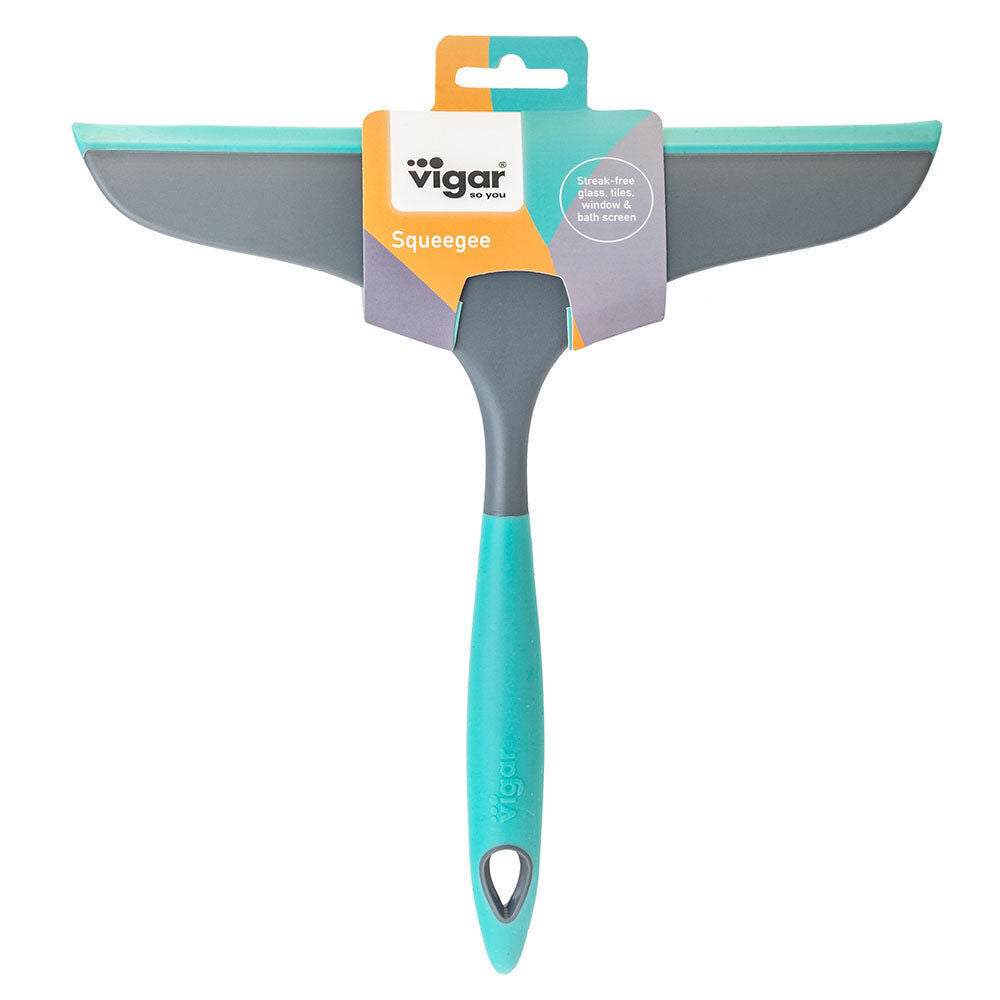 Vigar Hergo Squeegee Tiles/Window Surface Glass Cleaner 23.5cm Turquoise (3 Pack) — image 4