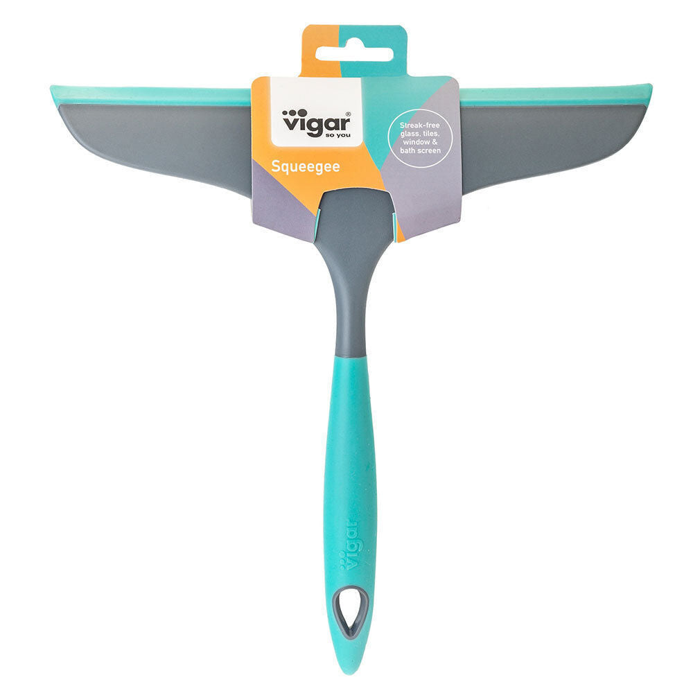 Vigar 23.5cm Turquoise Hergo Squeegee Tiles/Window Surface Glass Cleaner — image 4