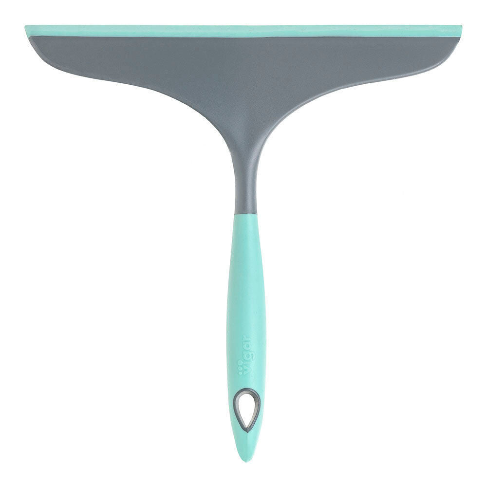 Vigar 23.5cm Turquoise Hergo Squeegee Tiles/Window Surface Glass Cleaner