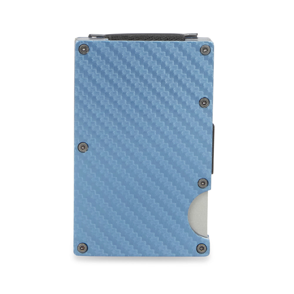 Van Heusen Men's Metal Credit Card Holder Slim w/Money Clip Wallet Textured Blue — image 2
