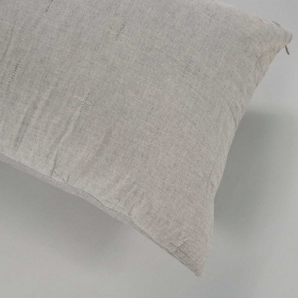 Canningvale Vintage Softwash Cotton Durable Soft Lumbar Cushion Grey Melange — image 2