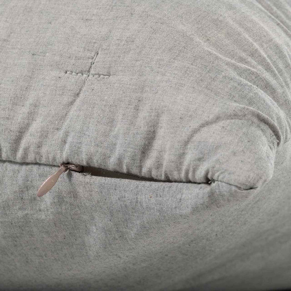 Canningvale Vintage Softwash Cotton Durable Soft Lumbar Cushion Grey Melange — image 3