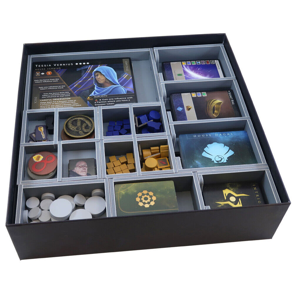 Folded Space Game Box Inserts Organiser Storage Divider For Dune Imperium RPG