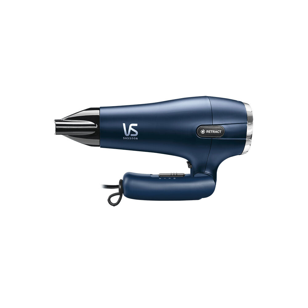 VS Sassoon Cord-Keeper Dry & Style Compact Hair Blow Dryer Styling Tool Blue — image 4