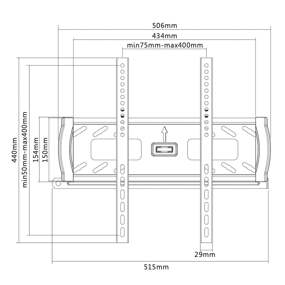 Verdante 32"-55" Anti Theft Heavy-Duty Easy to Install Fixed TV Wall Mount — image 2