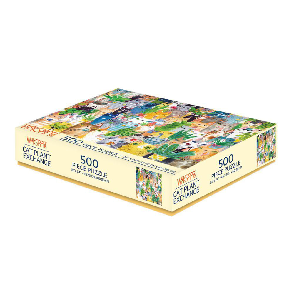Werkshoppe 45.7x61cm Cat Plant Exchange Jigsaw Puzzle w/Inserts 13y+ (500 Pieces) — image 2