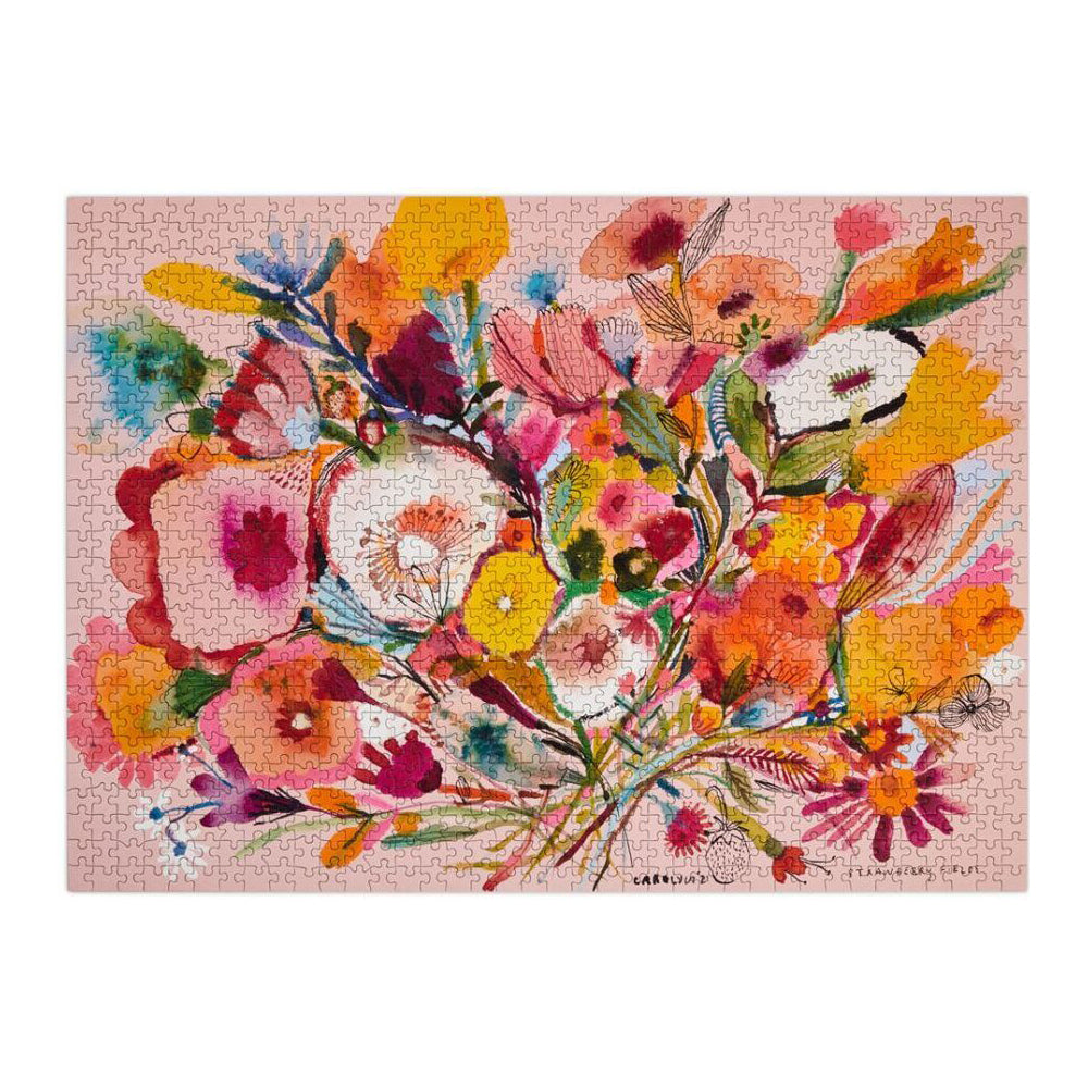 Werkshoppe 49x67.6cm Strawberry Fields Jigsaw Puzzle w/ Inserts 13y+ (1000 Pieces) — image 3