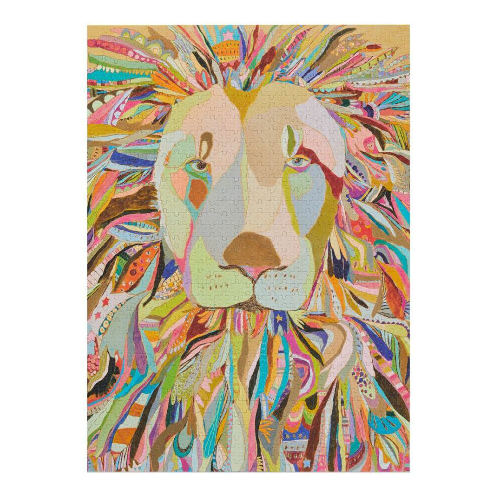 Werkshoppe 49x67.6cm Majestic Lion Kids Jigsaw Puzzle w/ Inserts 13y+ (1000 Pieces) — image 3