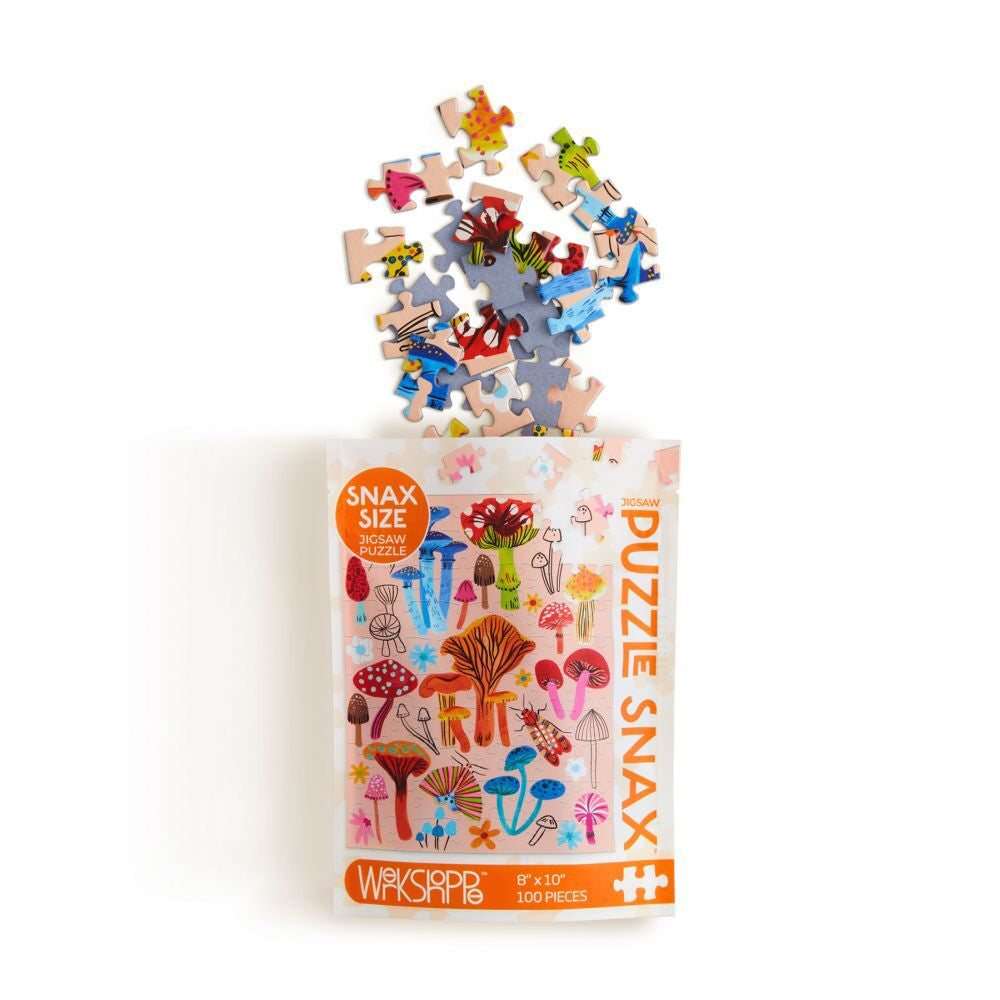 Werkshoppe 100pc WerkShoppe Snax Jigsaw Puzzle 8x10 Mushroom Patch Educational Game 7y+ (2 Pack) — image 2