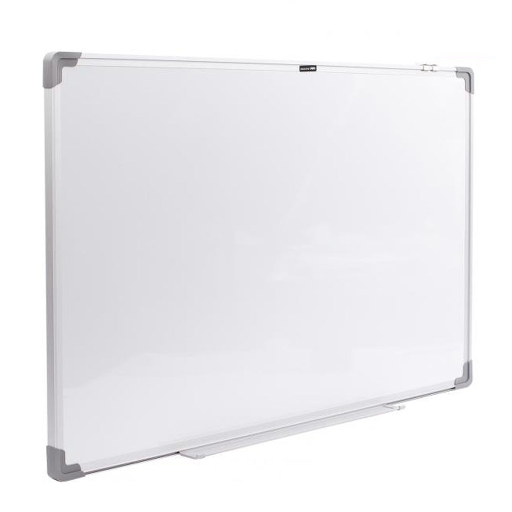 Deli 90 x 60cm Home/Office Wall Mountable Whiteboard/White Board w/Pen Tray