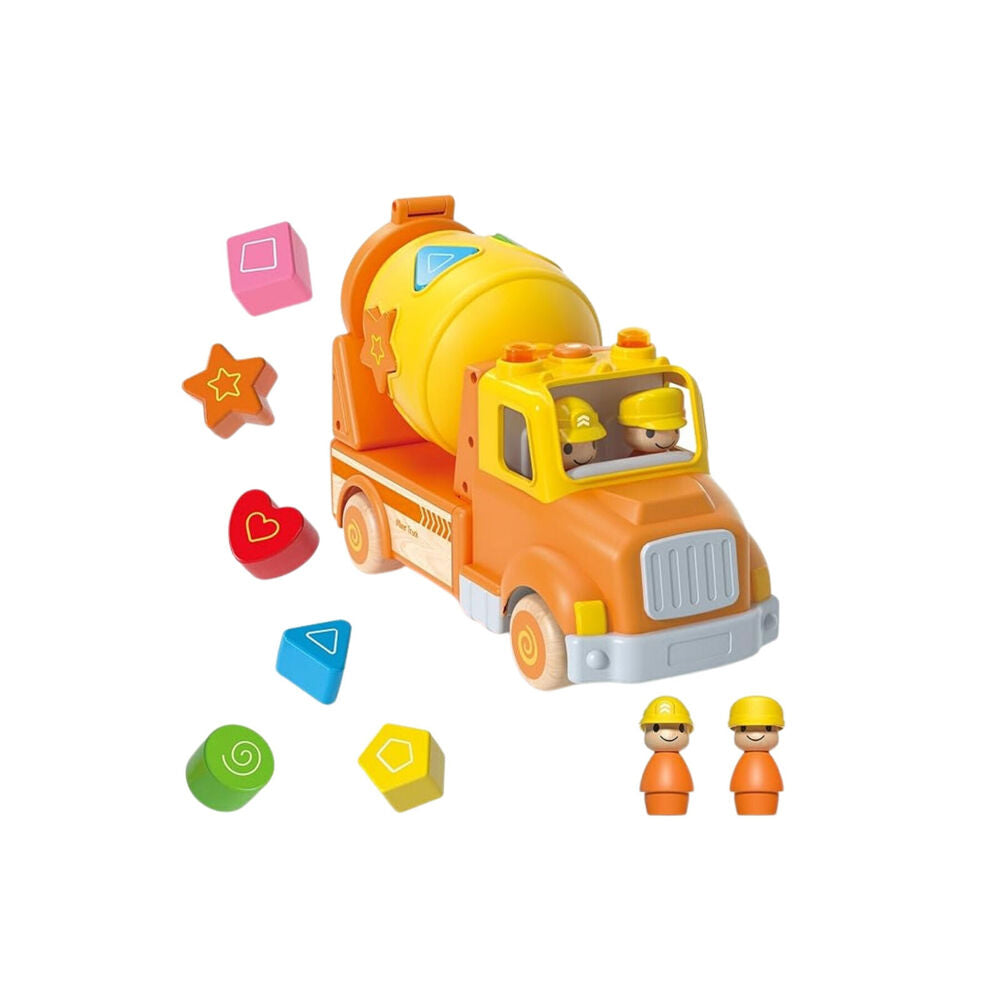 Wanborns Wooden Mixer Truck w/ Blocks Sound And Light Kids/Children 18m+ — image 5
