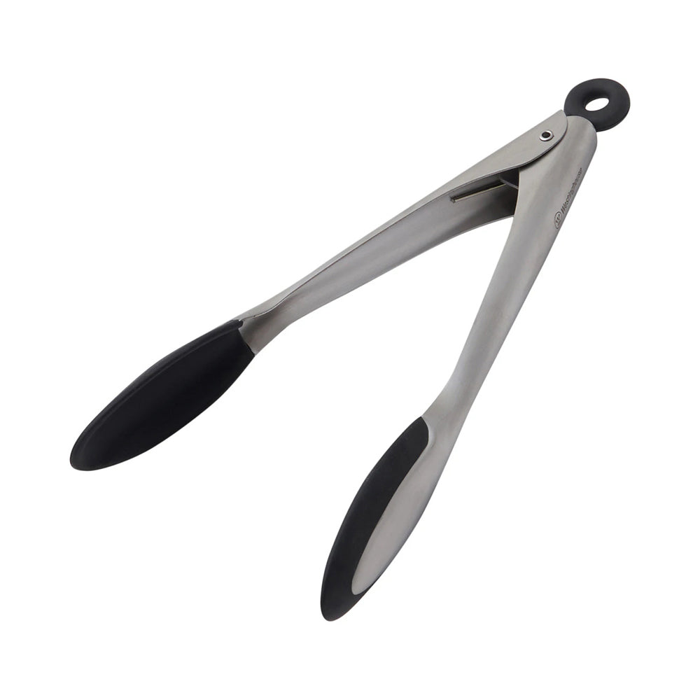 Westinghouse 9"/22cm Tongs Black Soft Grip Stainless Steel Kitchen Gadget (2 Pack)