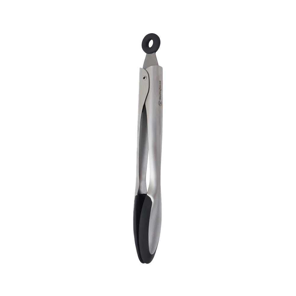 Westinghouse 12"/30cm Tongs Black Soft Grip Stainless Steel Kitchen Tool/Gadget — image 2