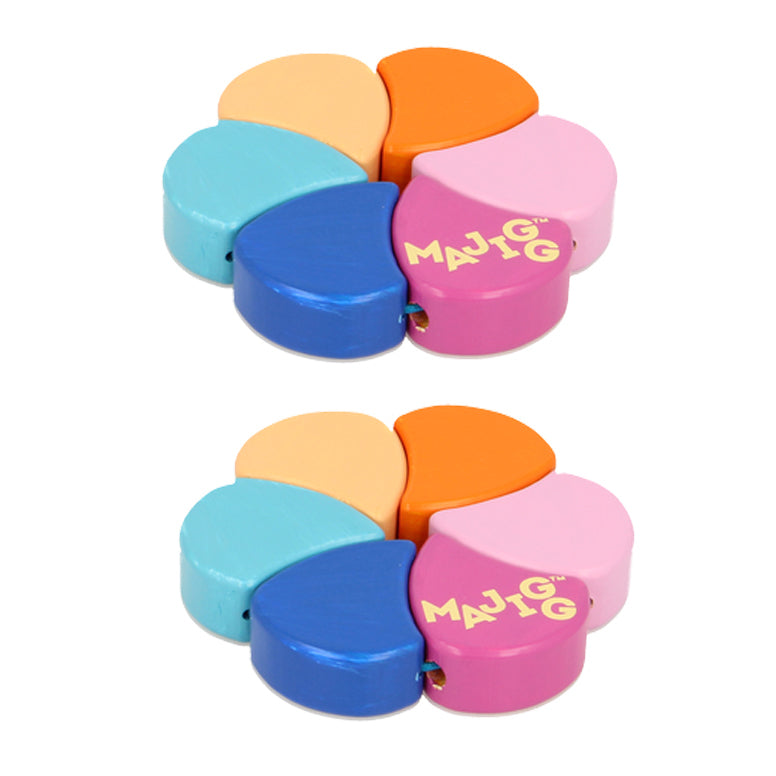 Majigg Flip Flop Charm Bracelet 9cm Fashion Jewelry Wooden 3y+ Kids/Chilren (2 Pack)