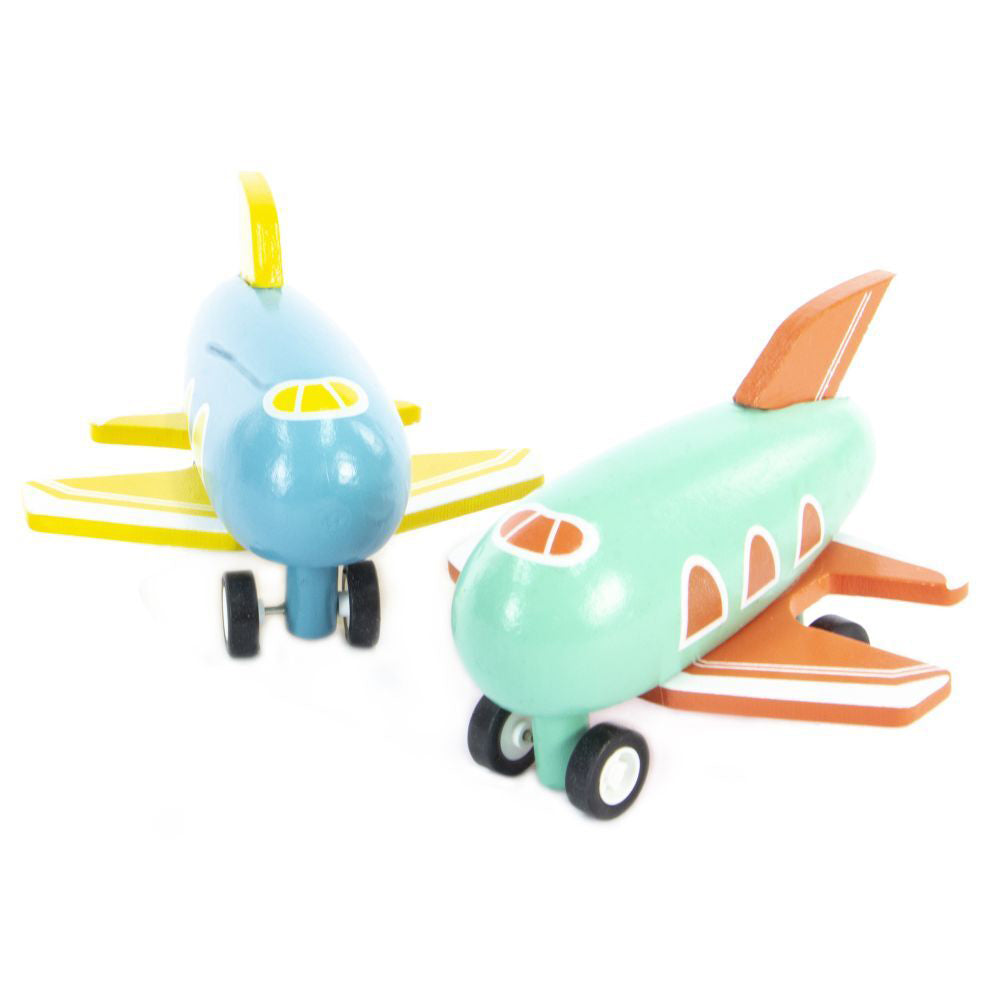 Majigg 10cm Mini Airplanes Kids/Children Fun Interactive Wooden Toy Assorted — image 2