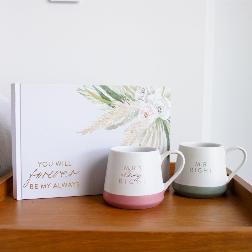 Splosh Wedding Love You 440ml Ceramic Mug Set w/ Handles Drinkware (2 Pieces) — image 10