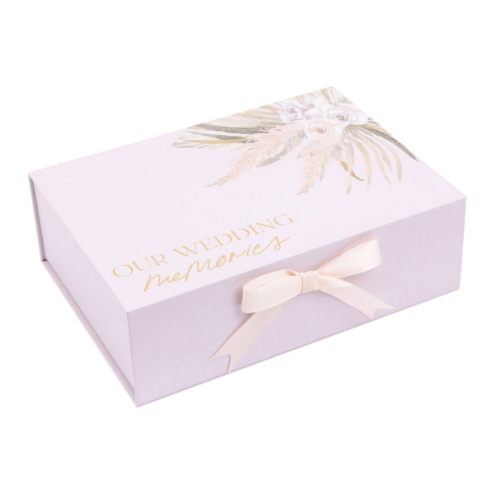 Splosh Floral Our Wedding Memories Couple Keepsake Box w/ Magnet Lid 25x18cm — image 3