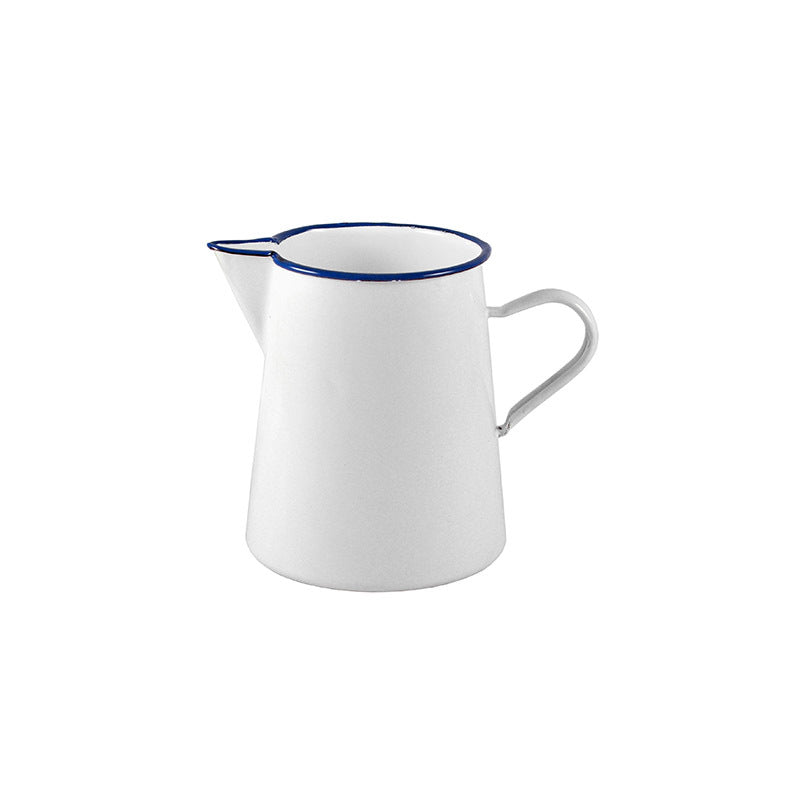 Urban Style Premium Enamel 1L Pitcher Jug Water/Juice Drinks Container White