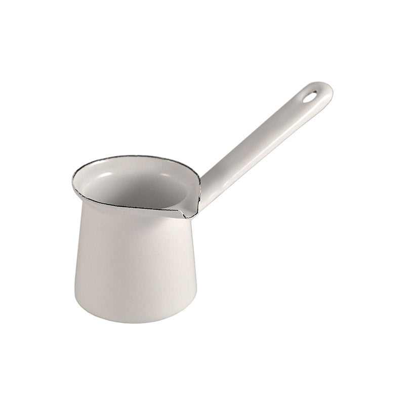 Urban Style Enamelware Urban Style 125ml Enamelware Turkish 3 Coffee Pot - White