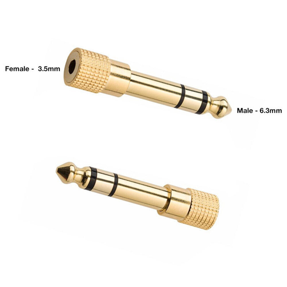 Westinghouse Stereo Jack Adapter 3.5mm Female to 6.3mm Male Plug Gold Plated — image 2