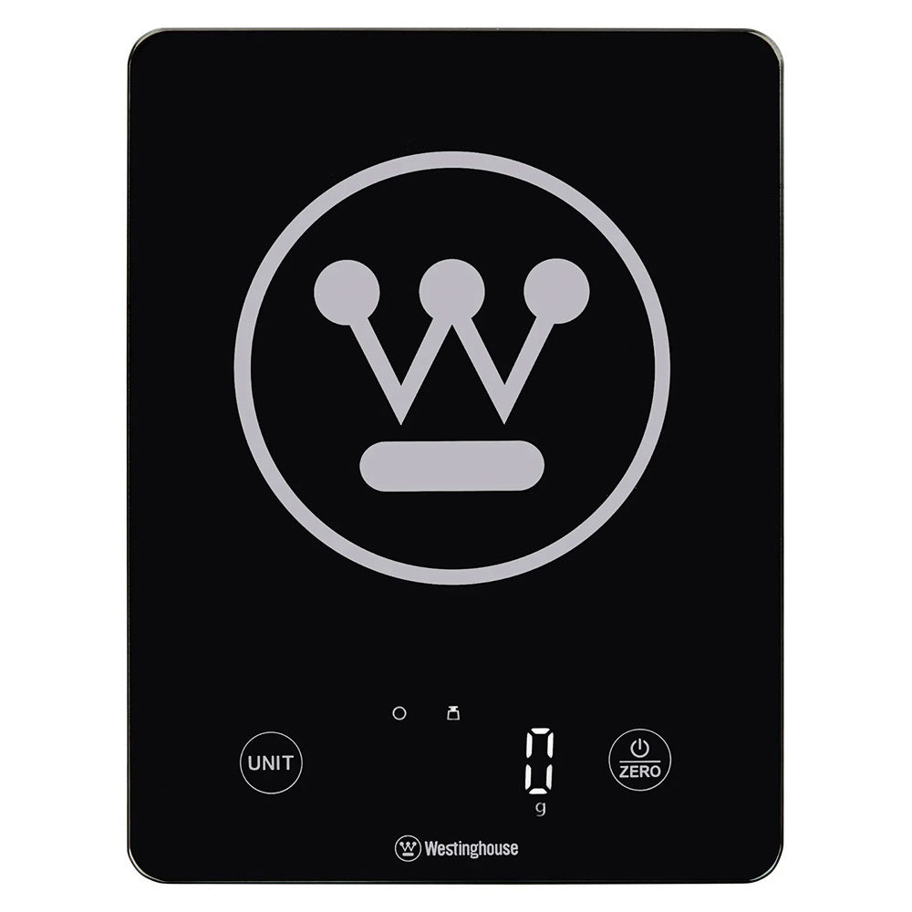 Westinghouse LED Display Touch Electronic Kitchen Scale 10KG Black Slimline