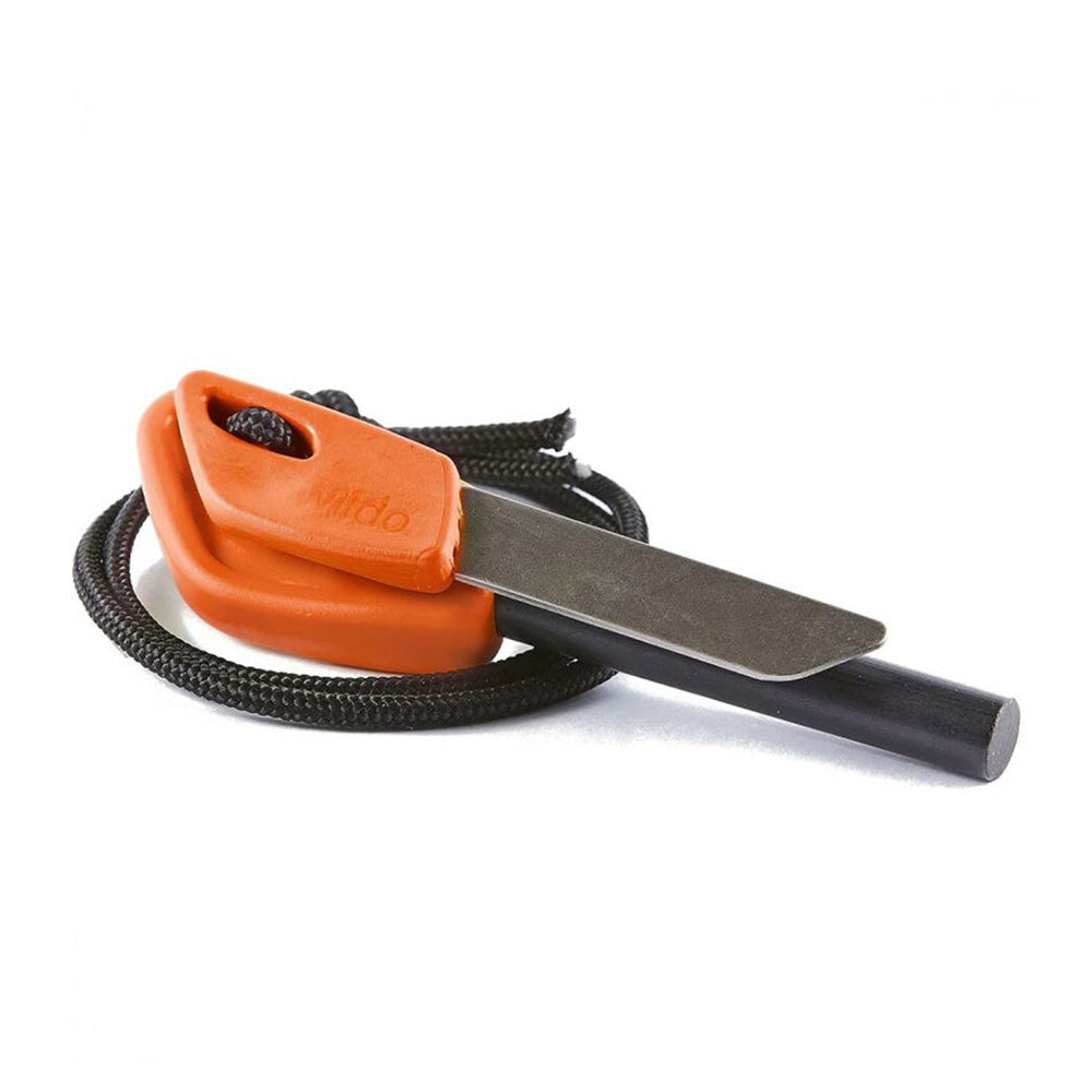 Wildo Flash 9cm Fire Starter Camping Firestarter Hiking Camp Stick Small Orange