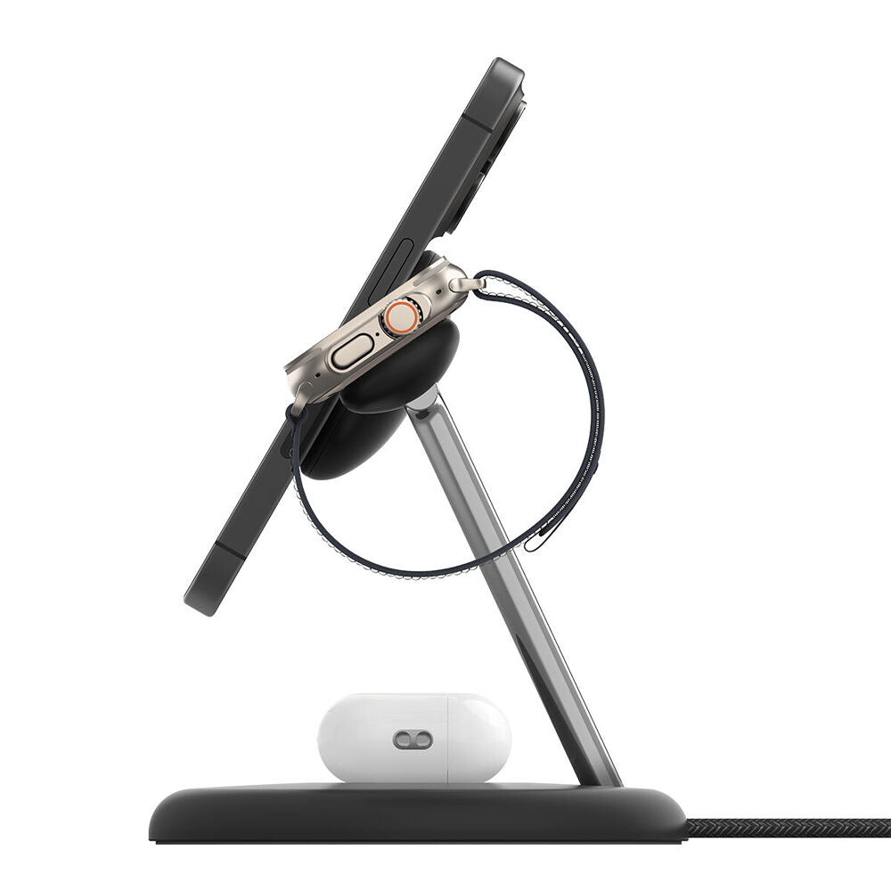 Belkin Black BoostCharge Pro 3-in-1 Magnetic Wireless Charging Stand w/ Qi2 — image 2