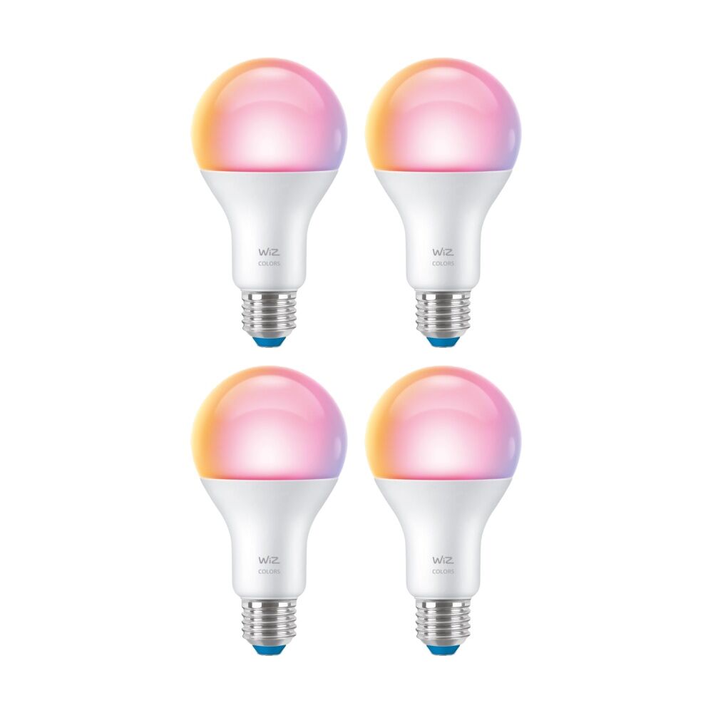 Wiz Connected Color & Tunable White A60 Gen2 Smart LED Lightbulb E27 (4 Pack)