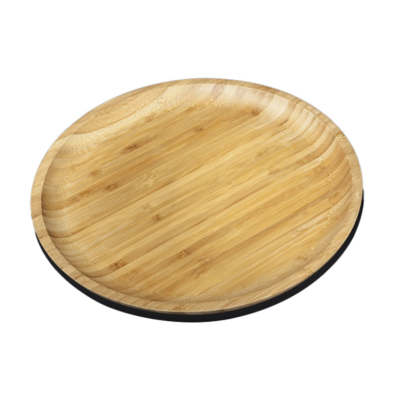 Wilmax England Round 28cm Bamboo Serving Dinner Plate Tableware Dish Natural