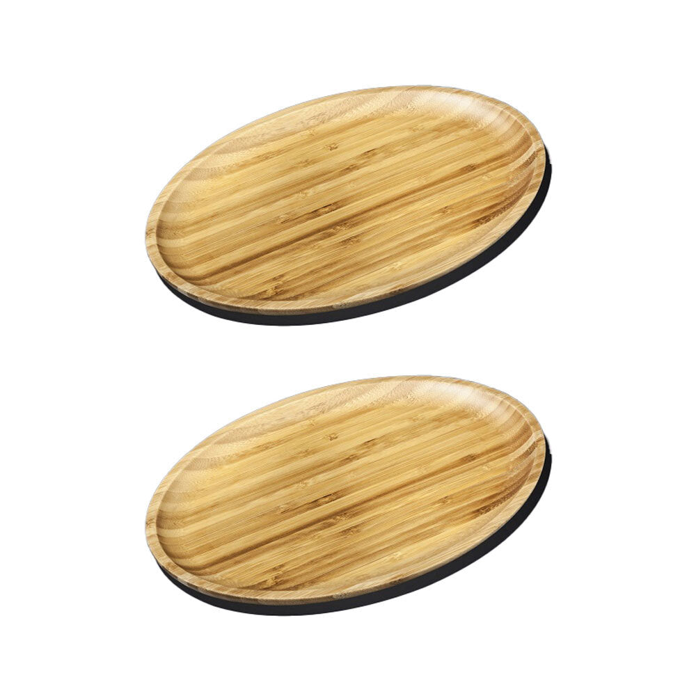 Wilmax England 20.5x11.5cm Oval Platter Food Serving Dish Tableware Natural (2 Pack)