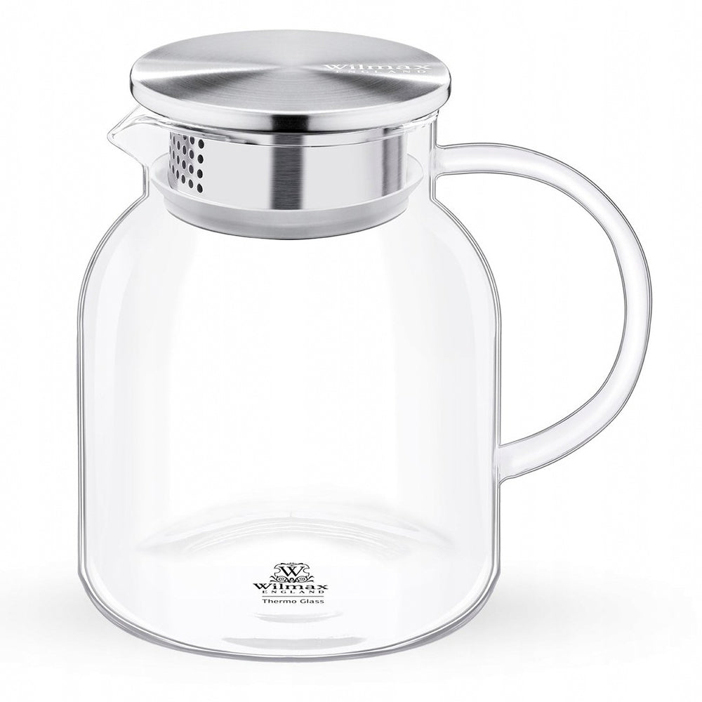 Wilmax England Thermo Bell-Shape 1000ml Jug Water Pitcher w/ Stainless Steel Lid