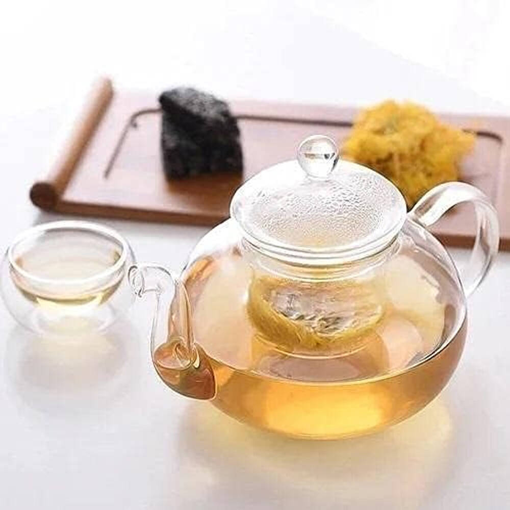 Wilmax England Thermo Glass 620ml Tea Pot Container Glassware w/ Handle Clear — image 5