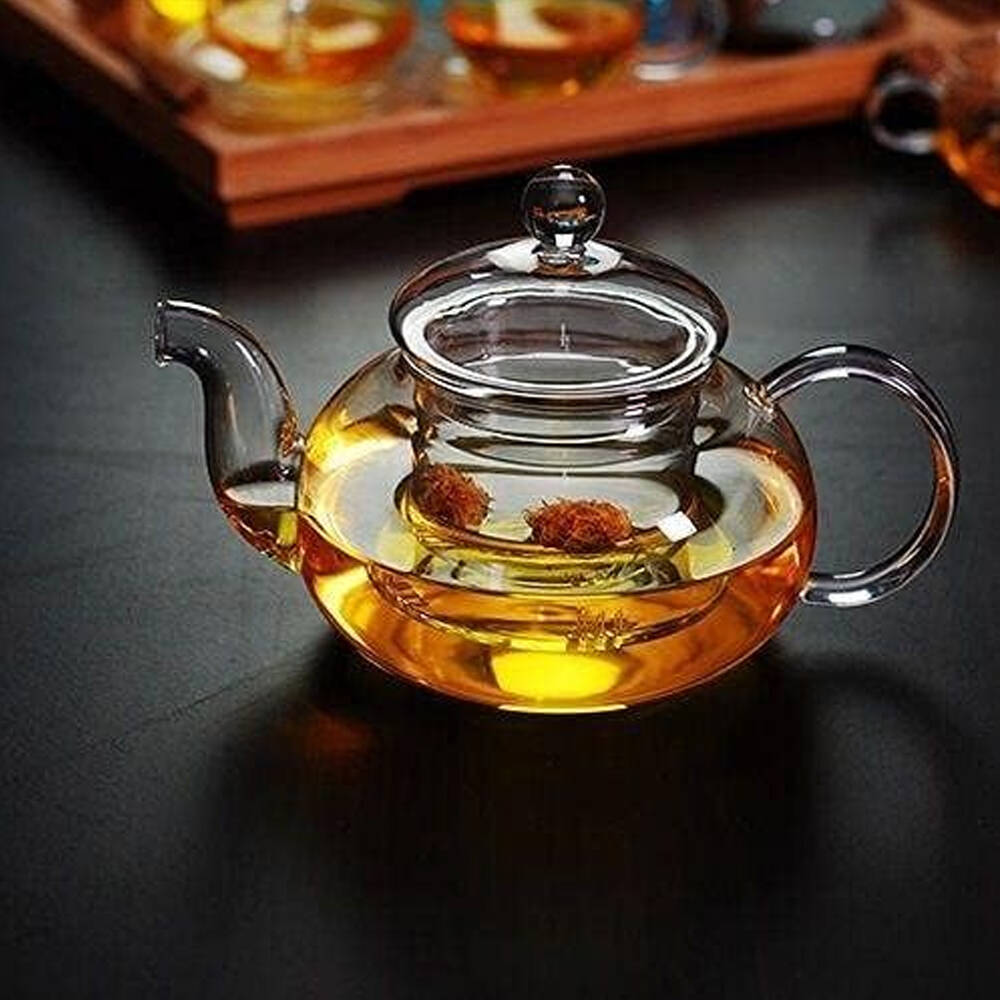 Wilmax England Thermo Glass 620ml Tea Pot Container Glassware w/ Handle Clear — image 3