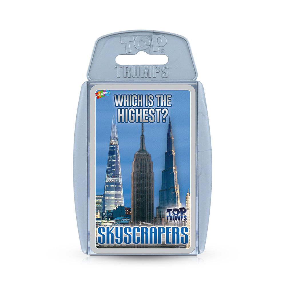 Top Trumps Skyscrapers Kids/Adult Interactive Playing Card Game/Collection 5+