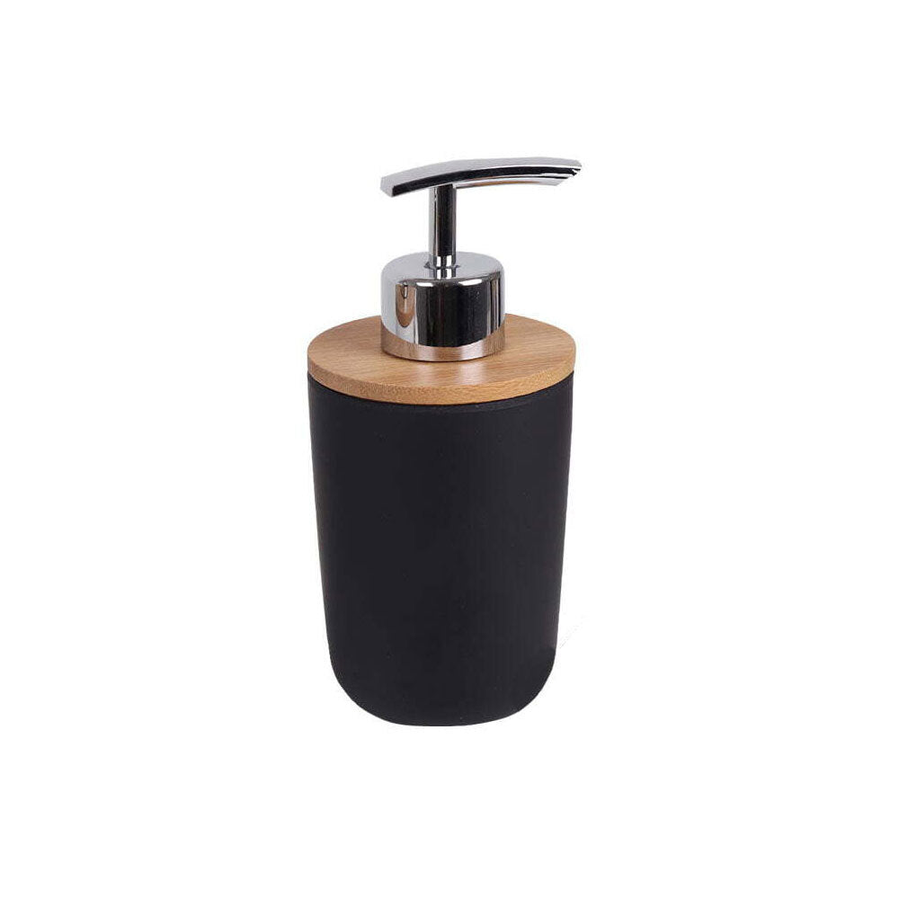 Eco Basics 3-in-1 Vanity Bathroom Set Toothbrush/Soap Holder Dispenser Tray BLK — image 2