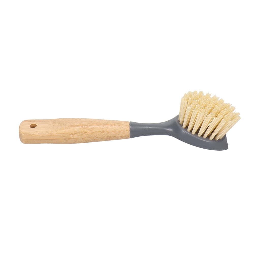 Eco Basics Cast Iron Pan/Pot Brush Kitchen Dish Cleaning Scrub w/ Long Handle — image 3