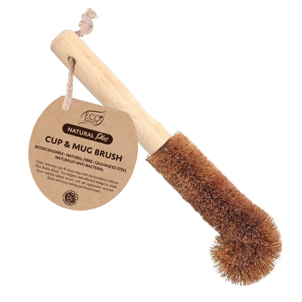 Eco Basics Natural Plus Anti-Bacterial Cup & Mug Kitchen Cleaning Brush (3 Pack) — image 2