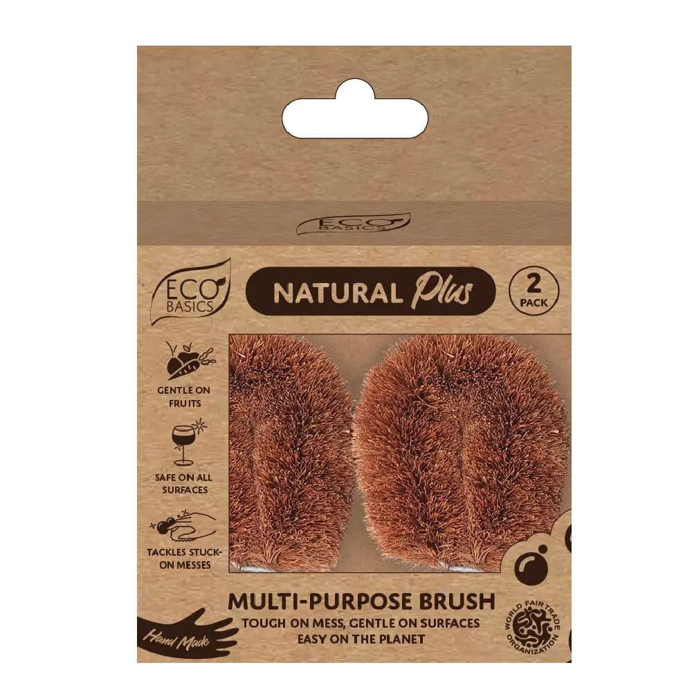 Eco Basics Natural Plus Anti-Bacterial Multi-Purpose Gentle Cleaning Brush
