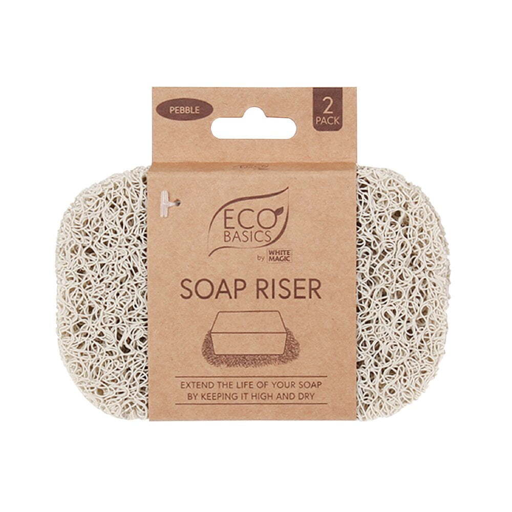 Eco Basics Soap Riser/Dish Elevator Holder Storage Bath/Sink Organiser Pebble