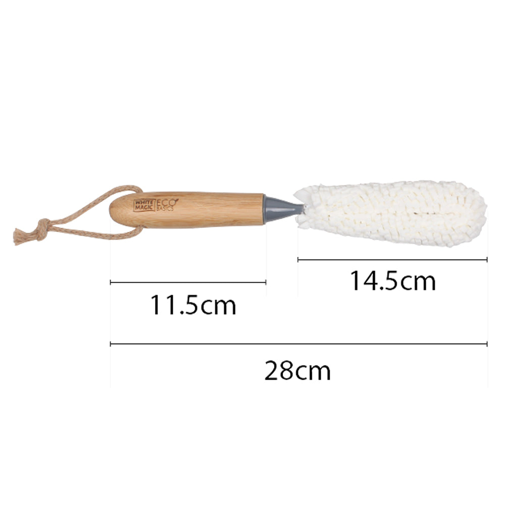 White Magic Eco Basics Bendy Bamboo Wine Glassware Stemware Brush/Scrub 29.5cm — image 3