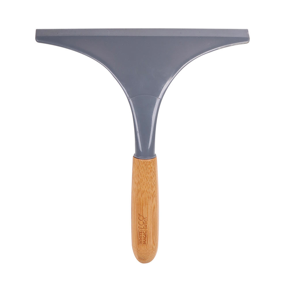 White Magic Bamboo/Rubber Squeegee 24cm Eco Basics Bathroom Glass/Mirror/Window — image 5