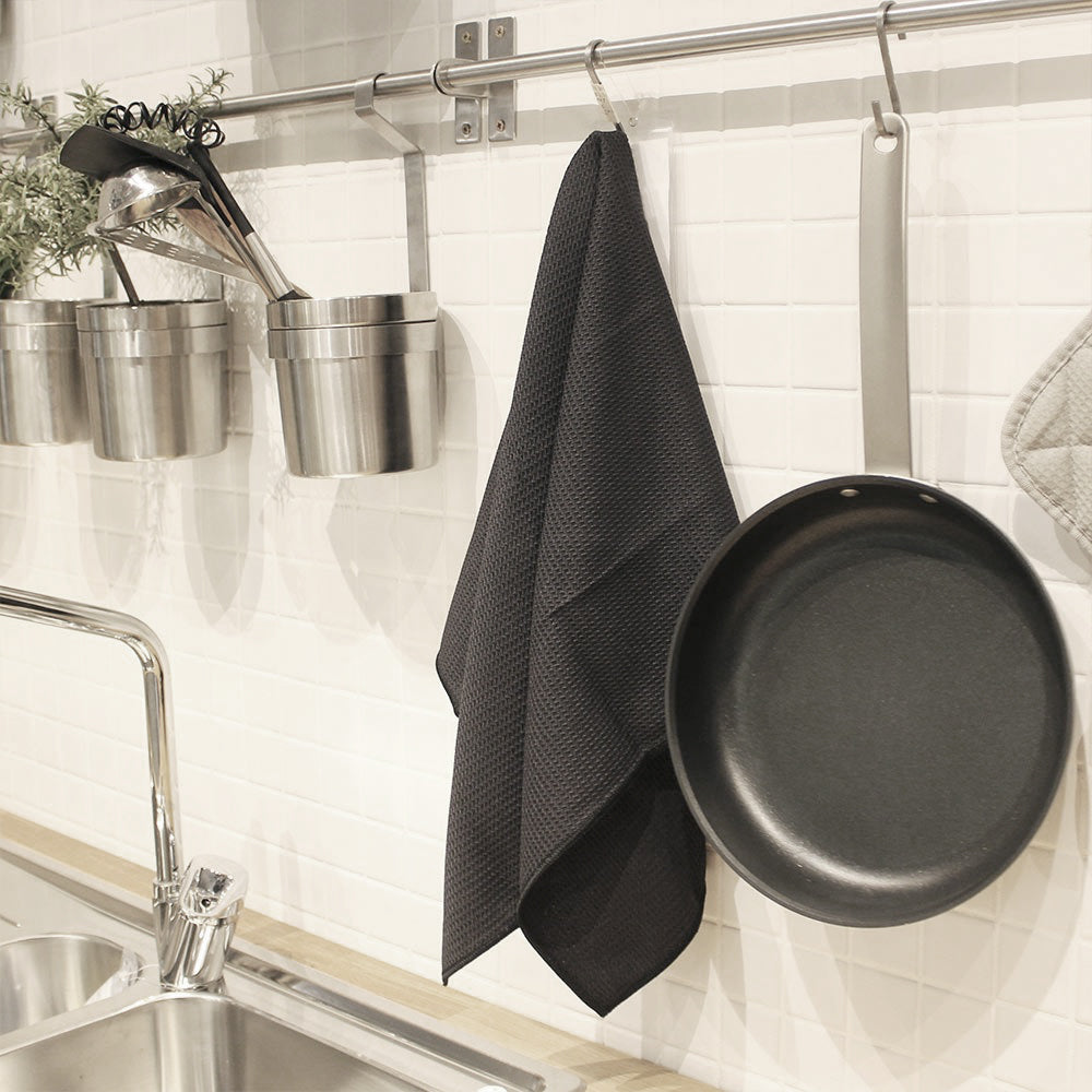 White Magic Reusable 70x50cm Tea Towel Soft Absorbent Drying Cloth Neutral (3 Pieces) — image 3