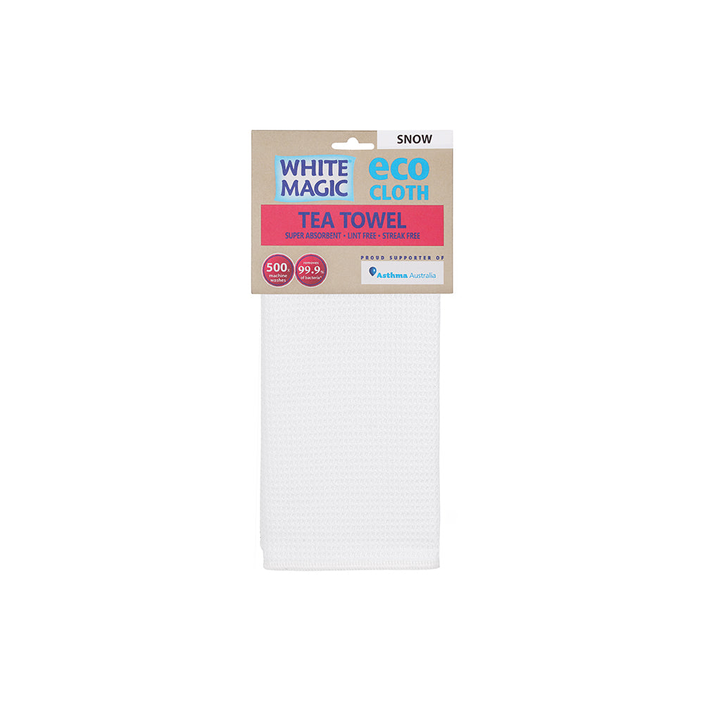 White Magic Reusable 70x50cm Tea Towel Absorbent Cleaning/Drying Cloth Snow — image 5