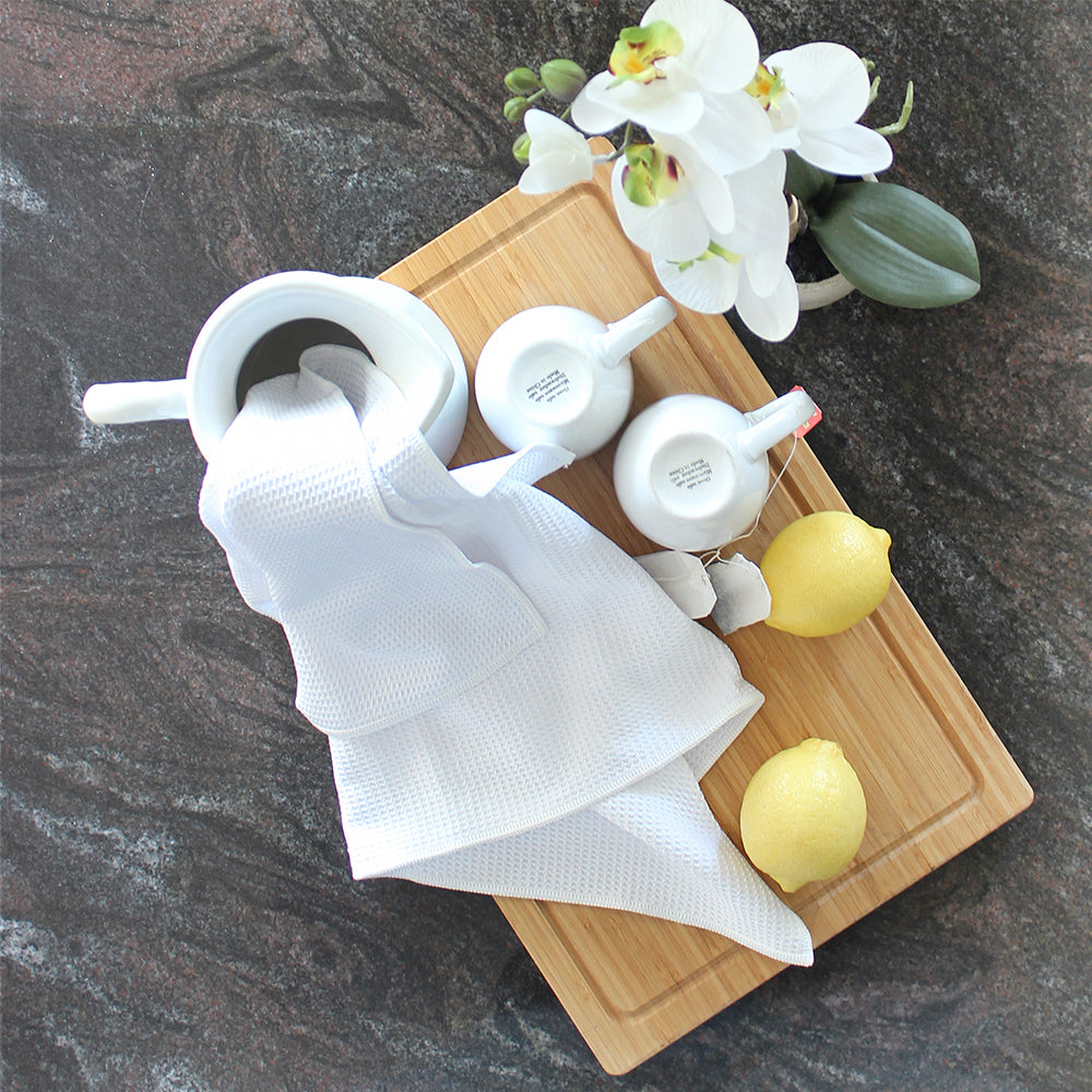 White Magic Reusable 70x50cm Tea Towel Absorbent Cleaning/Drying Cloth Snow — image 3