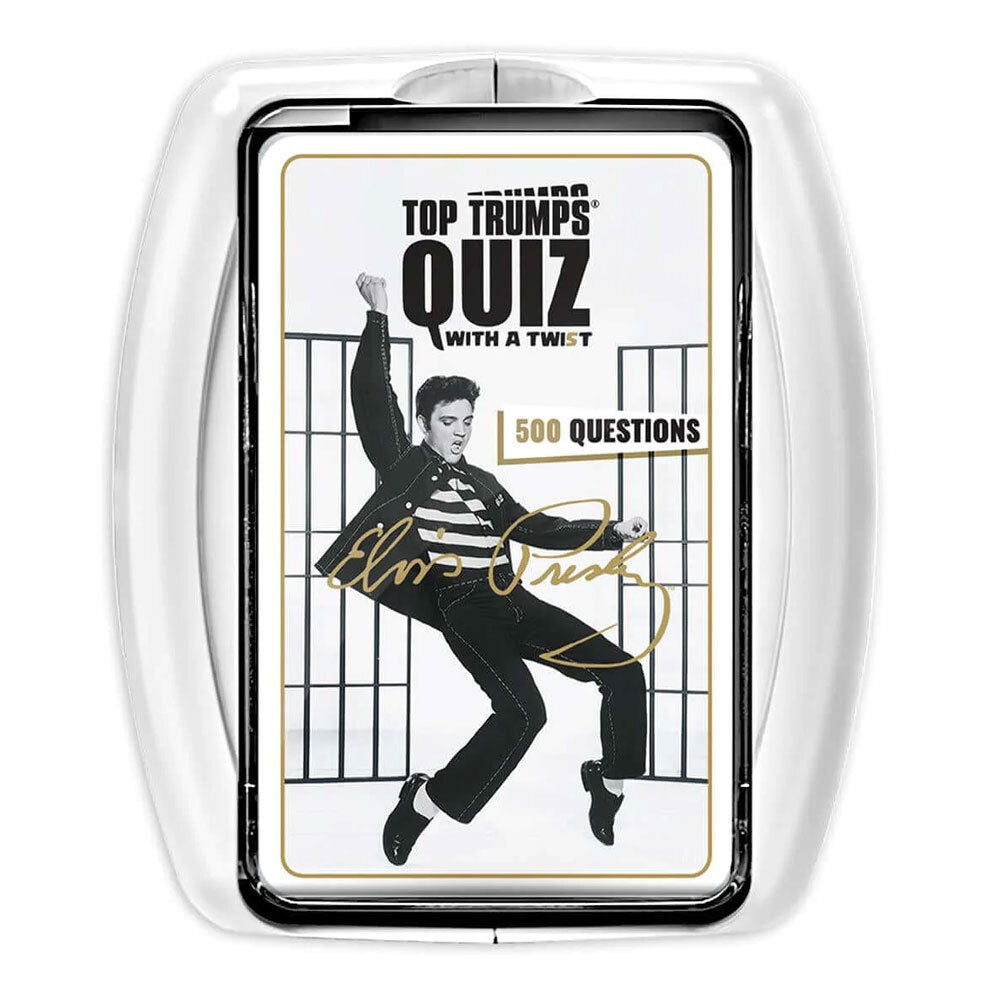 Top Trumps Quiz Set Elvis Presley Portable Playing Card Game/Collection 12+